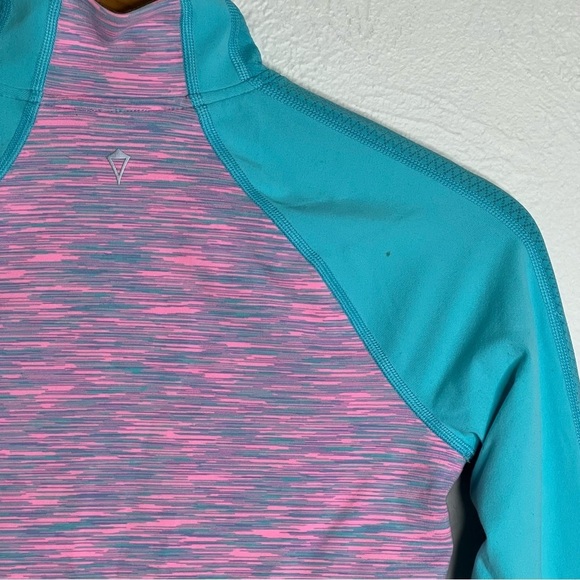 IVIVVA Girls Reversible Zip-Up Jacket Gray Teal Full Zip Pockets Activewear 10 - Picture 16 of 16